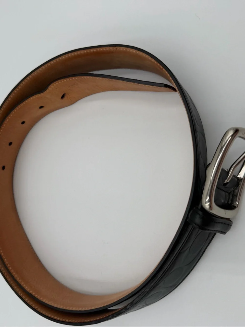 Men’s Coach Harness Buckle Belt Sz 40 - Picture 4 of 8